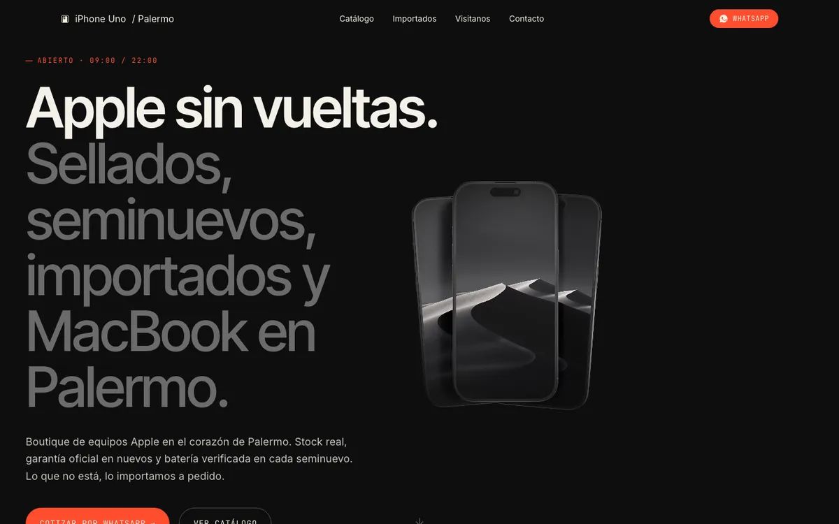 Tecnología: la web de iPhone Uno, «Apple sin vueltas»