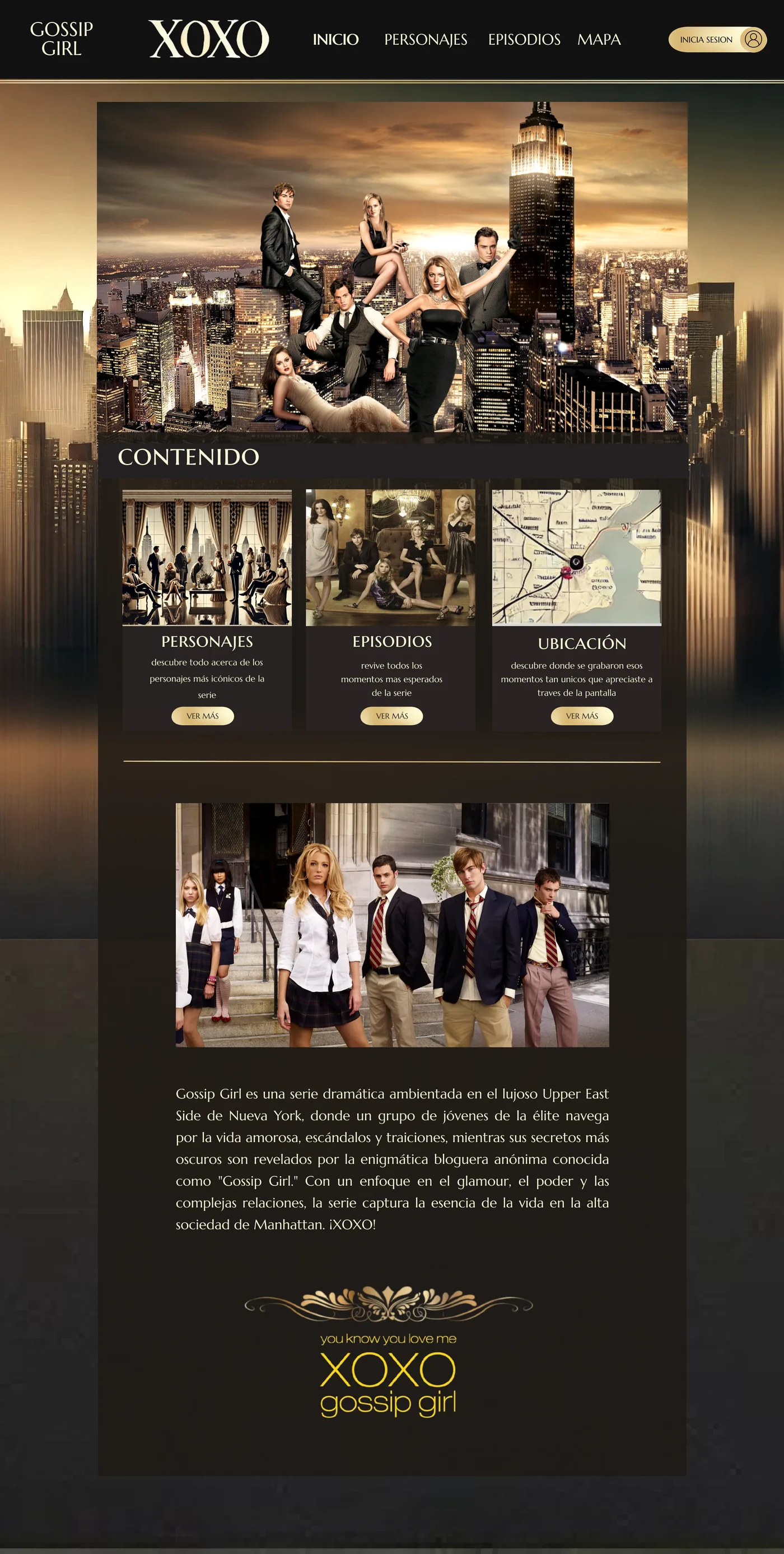 Gossip Girl · XOXO — pieza GGF-01