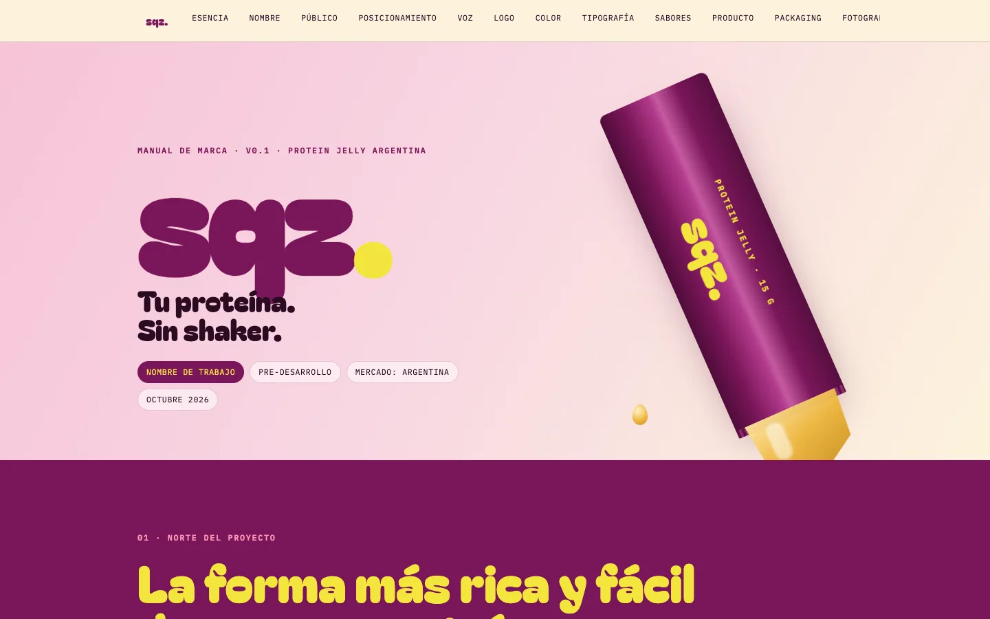 SQZ · Protein Jelly — pieza SQ-11